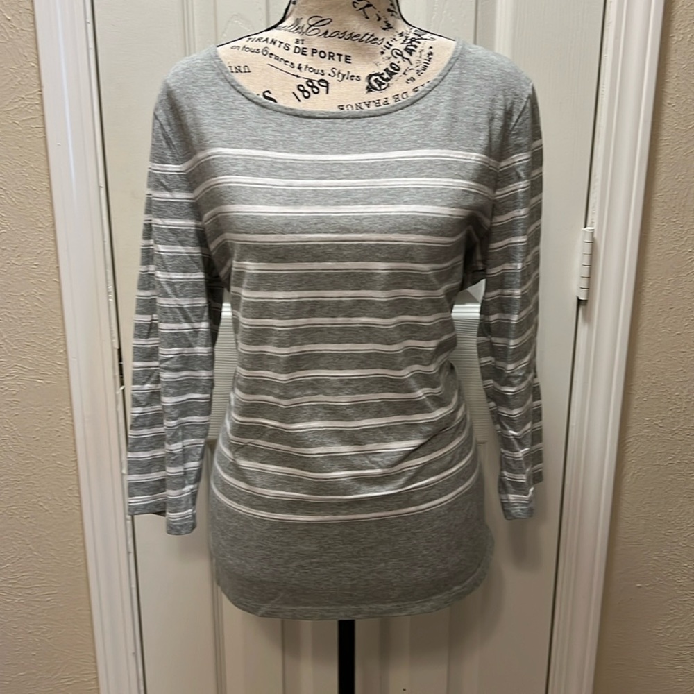 Liz Claiborne Women’s XL 3/4 sleeve cotton blouse  0774D